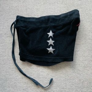 Hard tail black shorts with silver stars size M